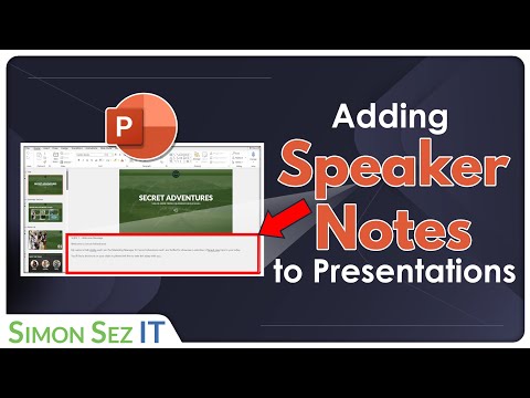 Adding and Formatting Speaker Notes to a Presentation in PowerPoint 2021/365