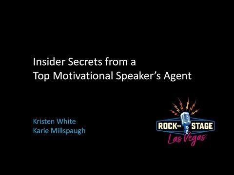 Insider Secrets from a Top Motivational Speaker’s Agent