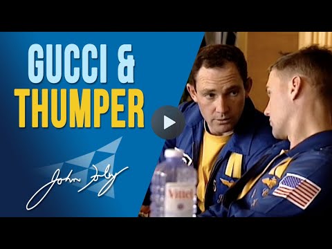 The bond between two Blue Angels solo pilots - Gucci & Thumper