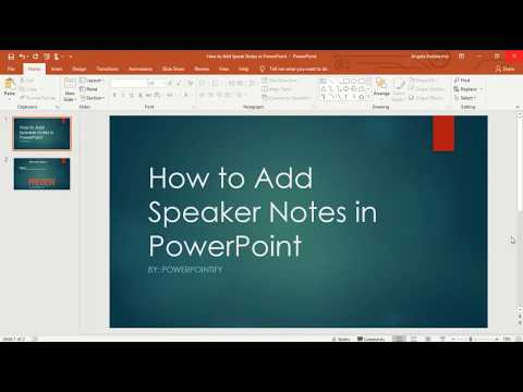 How to Add Speaker Notes in Microsoft PowerPoint