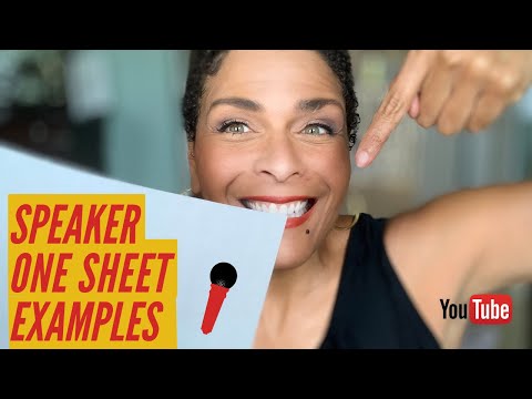 Speaker one sheet examples that GET YOU BOOKED! I Darieth Chisolm