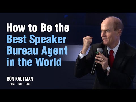 How to be the Best Speaker Bureau Agent in the World?