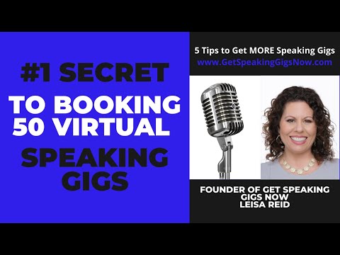 #1 Secret to Booking 50 Virtual Speaking Gigs